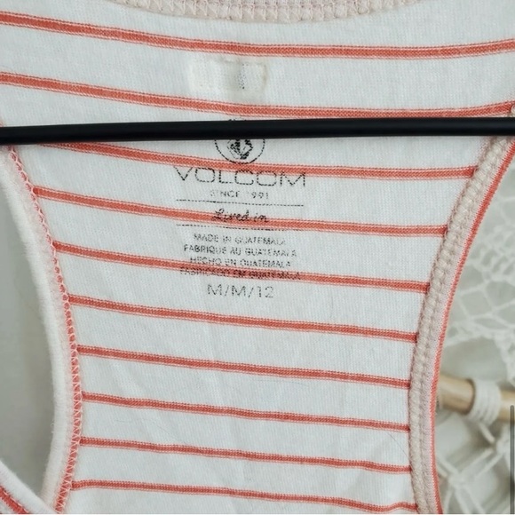Striped Orange Volcom Tank - Picture 6 of 7